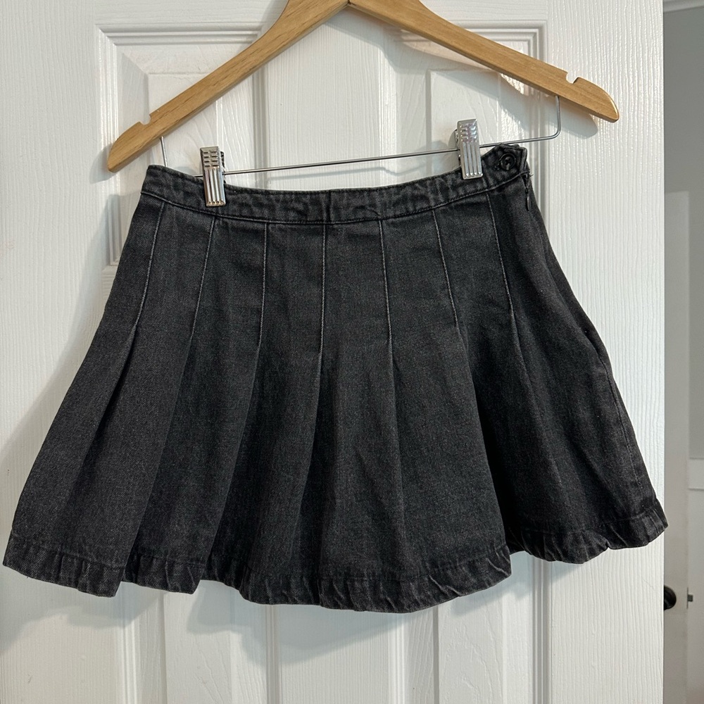 Forever 21 Charcoal Denim Skirt